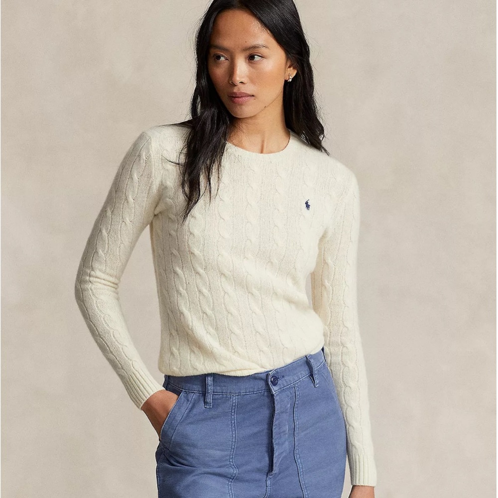 Ralph Lauren Lambswool Cable Knit Sweater
